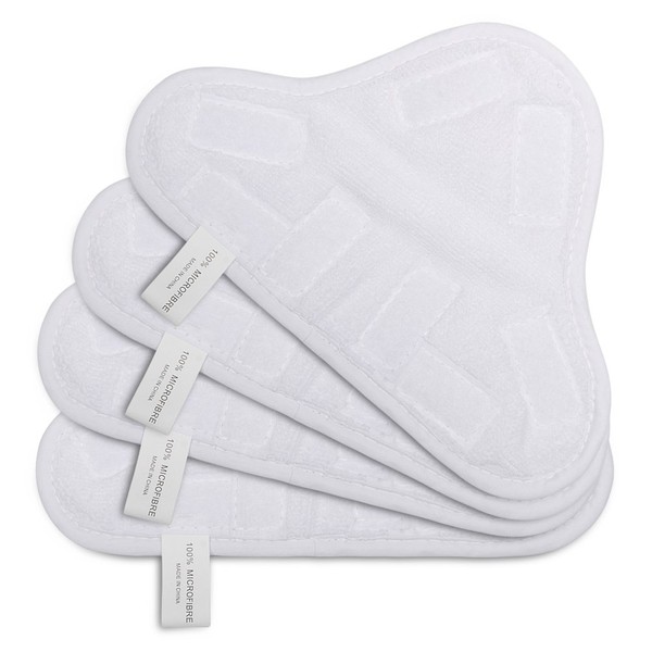 HIFROM New 4pcs Replacement Pads Replacement for X5 Steam Mop Cleaner Floor Washable Microfibre Cleaning Pads