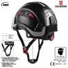 HEARMOR Construction Site Safety Helmet with Visor, EN 397 Vented