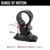 Kouei Kasei KFBS24-0305 Resin Pipe Clamp with T-shaped Bracket, 1.1