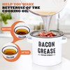 ONEARF Bacon Grease Container with Strainer - Large 46OZ Kitchen