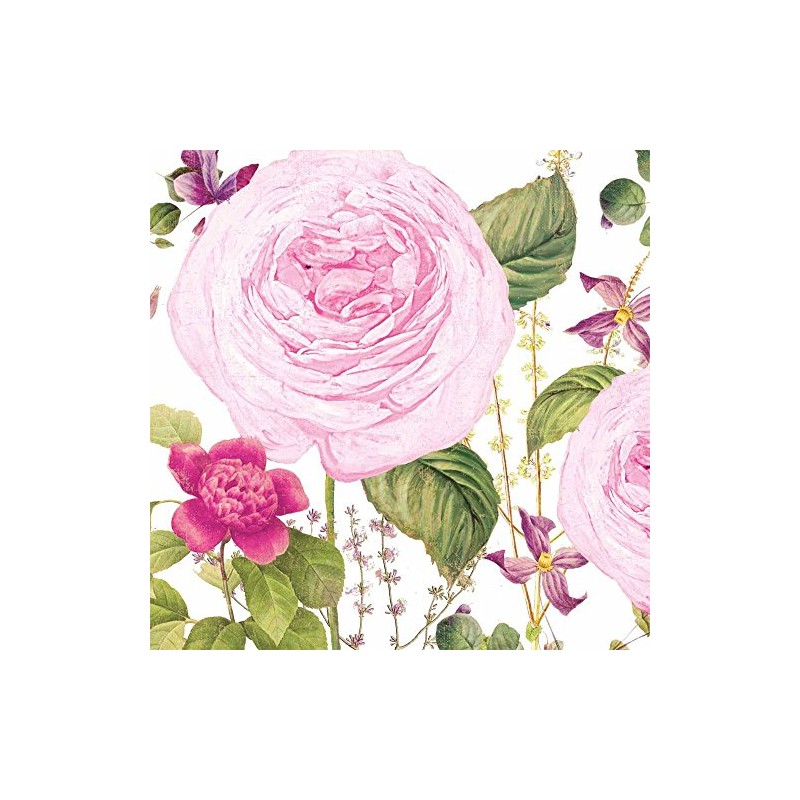 Paperproducts Design Design Lunch Serviette mit exquisiter Prinzessin Rose Design,