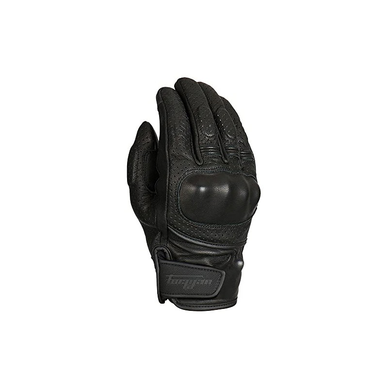 Furygan LR Jet D3O Vented Perforated Motorcycle Gloves, Black, XL