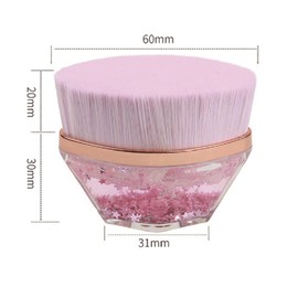 High Density Flexible Magic Foundation Brush Multi-functional Makeup Brush, Suitable for Various Fans, Portable Storage Case (Pink)