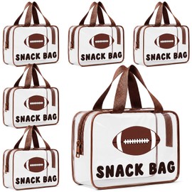 Sunnymove 6 Pcs Football Snack Bags for Team Gifts Football Goodie Bags
