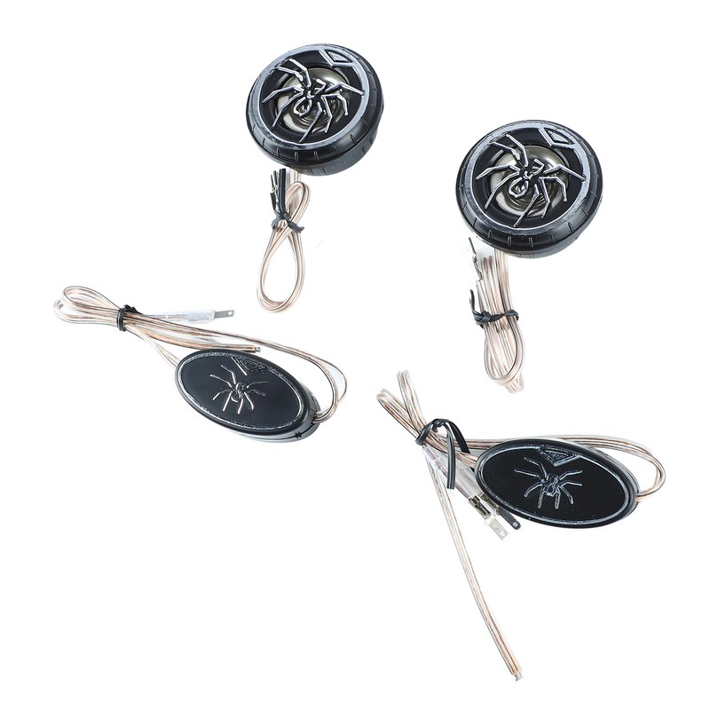 Car Loudspeakers Stereo Round Tweeter with Chrome Plated Spider Pattern