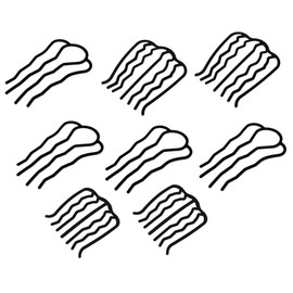 Healeved 8pcs U Shape Hair Insert Comb Clips Vintage Side Combs for Hair Holder and Craft Projects Present Choice
