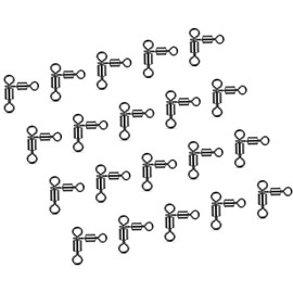 AMZfishing 20 x Cross Swivels in Various Sizes | 3-Way Swivel | Fishing Swivel | Fishing Swivels | Fishing Snap | Fishing Snap | Swivel Side Arm | Swivel Assortment | Swivel Fishing Set