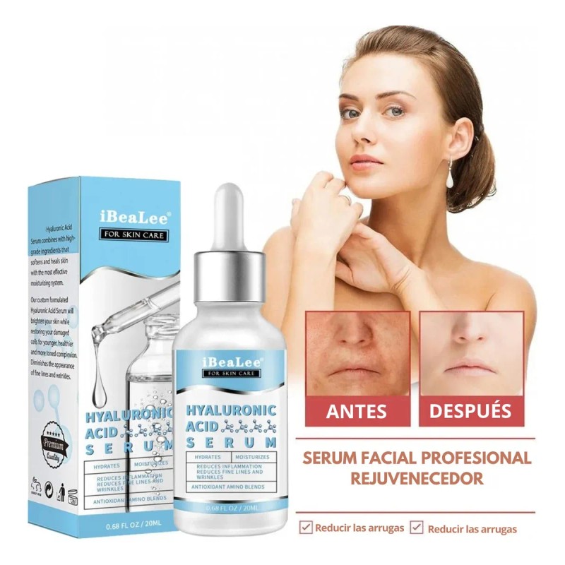 Serum Suero Con Acido Hialuronico Vitamina E Antiarrugas