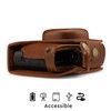 MegaGear Ever Ready Genuine Leather Camera Case with Carry Strap