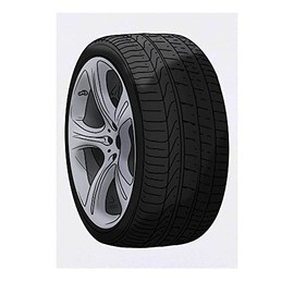 Azeeda 'Autoreifen' Temporäres Tattoo - Hautfreundlicher & Ungiftiger Abziehbild · Wasserfest (TO00057739)