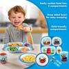Bentology 5 Piece Train Themed Mealtime Set - Includes Plate,