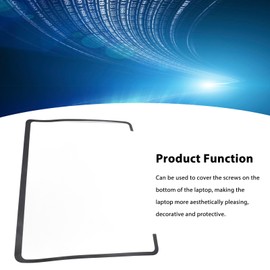 Back Cover Bezel Sticker, Protective Easy to Use Decorative Laptop Back Cover Frame Sticker for Book Studio 14.4 Inch (Black)