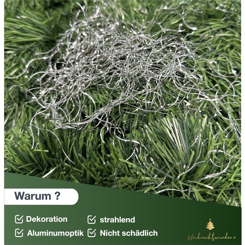 TK Gruppe Timo Klingler Angel Hair Curly Tinsel for Christmas