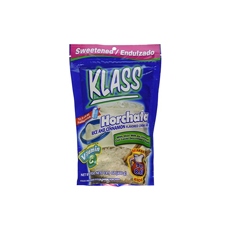 Klass Horchata, Rice and Cinnamon Drink Mix, 14.1 Oz, (Pack