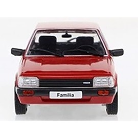 FIRST: 43 1/43 Mazda 323 (Familia) 1980 Red, Overseas Specifications, Finished Product