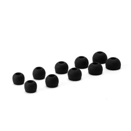HiFiGo Divinus Velvet Silicone Earphones Ear Tips for Nozzle Size 3-5mm, Replaceable HiFi IEMs Earbuds Smoothly Deeply Eartips with 5 Size (Full Size(5 Pairs))