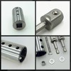 Runfider Stainless Steel Trailer Jack Electric Drill Adapter, 1/2 Inch