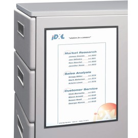 C-Line Magnetic Cubicle Keepers for Metal and Whiteboard Surfaces, Clear, 8.5 x 11 Inches, 2 per Pack (37911)