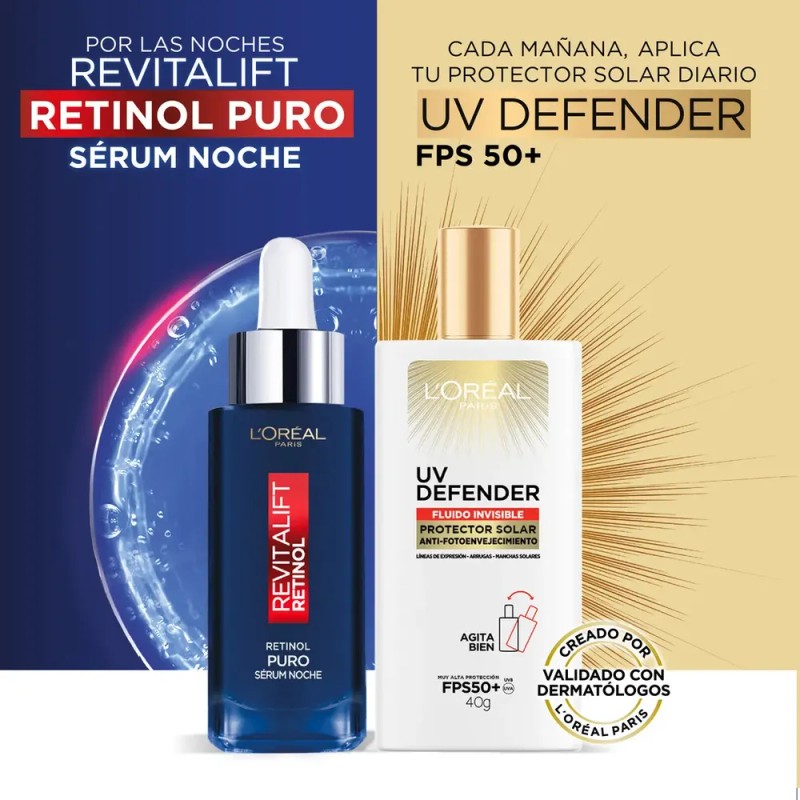 Sérum de Noche L'Oréal Paris Revitalift Retinol Puro, 30ml