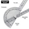 Angle Protractor Angle Finder Ruler Two Arm Stainless Steel Protractor