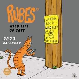 2023 Rubes Monthly Wall Calendar by Bright Day, 12 x 12 Inch, Humor Jokes Laughs Funny Novelty Comic Strip (Cats)