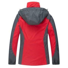 Diamond Candy Women's Waterproof Rain Jacket with Hood Lightweight Outdoors Raincoat