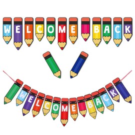 Welcome Back to School Banner Decorations, First Day of School Banner, Classroom Teacher Office School Decorations Supplies