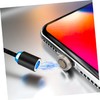 Gatuida 8pcs Rotatable USB Magnetic Adapter Tips for Devices Easy