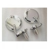 KEEPDSGN 7/8" Bar End Chrome Motorcycle Rearview Mirror Fit For