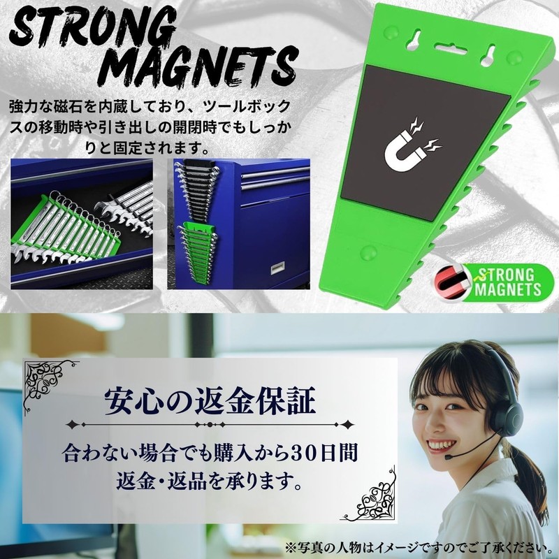 PRODIGY-ONE Wrench Holder with Magnet, 12 Pack of 2, Wrench