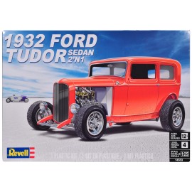 DCD Level 4 Revell 1932 Ford Tudor Sedan 1/25 Scale Block Model Kit 2-in-1 1932 Ford Tudor Sedan Model Kit