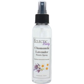 Chamomile Lavender Room Spray, 4 Ounces, No Artificial Colors, Parabens, or Preservatives - Fragrant Aromatic Room Mist For Home, Room, Office