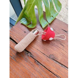 Mushroom Lip Case - Blue / 버섯돌이 립 케이스 - 파랑