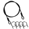 M METERXITY 5-Pack Security Cable Lock, 4FT 5mm PVC Coated