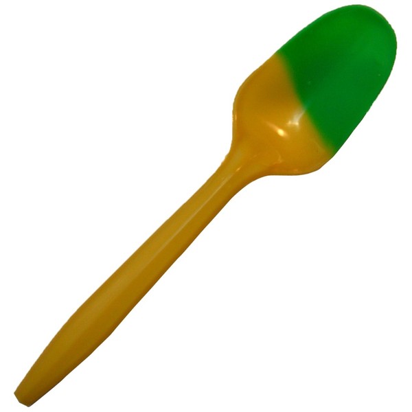 Go-2 Products P2100YG Color Change Spoons, Medium Weight, 5", 2.9g, Yellow to Green (Pack of 1000)