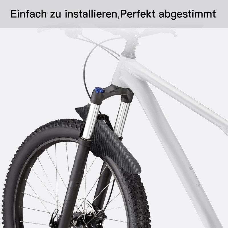 NICEDACK Mudguards Mountain Bike, 2 Pieces Mudguard Fit 20-29 Inch