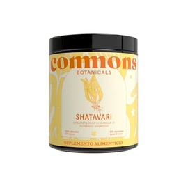 Commons Hongos Adaptógenos - Hongo Shatavari - 120 Cápsulas - Suplemento Natural - Apoya el Sistema Reproductivo Femenino - 100% Orgánico Vegano