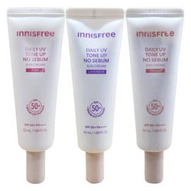Innisfree Daily UV Tone Up No-Sebum Sun Cream 50ml (3 colors) / 이니스프리 데일리 유브이 톤업 노세범 선크림 50ml (3color)