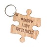 Daddy I love you to pieces | Jigsaw shaped keyring