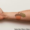 Azeeda 'Eichelmutter' Temporäres Tattoo - Hautfreundlicher & Ungiftiger Abziehbild ·