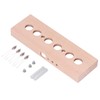 DIY Glow Tube Clock Kit 4 Lamps Beech Wood Enclosure