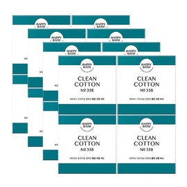 Happy Bath Soap Original Collection Clean Cotton 90g x 16 units/face soap / 해피바스 비누 오리지널 컬렉션 클린 코튼 90g x16개/세수비누