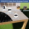 1PCS 50FT Black Waterproofing Membrane Black for Under Deck Drainage