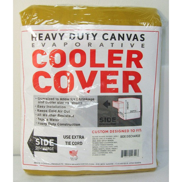 42"W x 52"D x 35"H Side Draft Heavy Duty Canvas Cover for Evaporative Swamp Cooler (42 x 52 x 35)