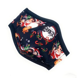 Maskara by BengC Anime Manga Christmas Black KIDS Face Mask - Nose Wire Clip - 3D Fit