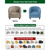 CRFATOP Club Chair Slipcover with Cushion Cover Jacquard 2 Piece