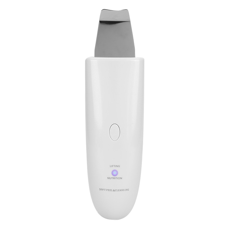 Household Ultrasonic Skin Scrubber Blackhead Removal Face Pore Cleanser InstrumentWhite
