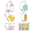 Large Easter Cookie Cutters - 5 pieces Cookie Cutters Shape