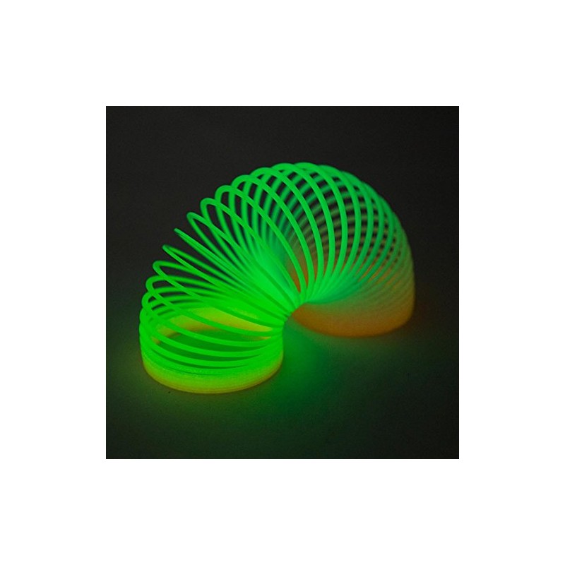 Rhode Island Novelty 3 Inch Glow-in-The-Dark Coil Spring, One per