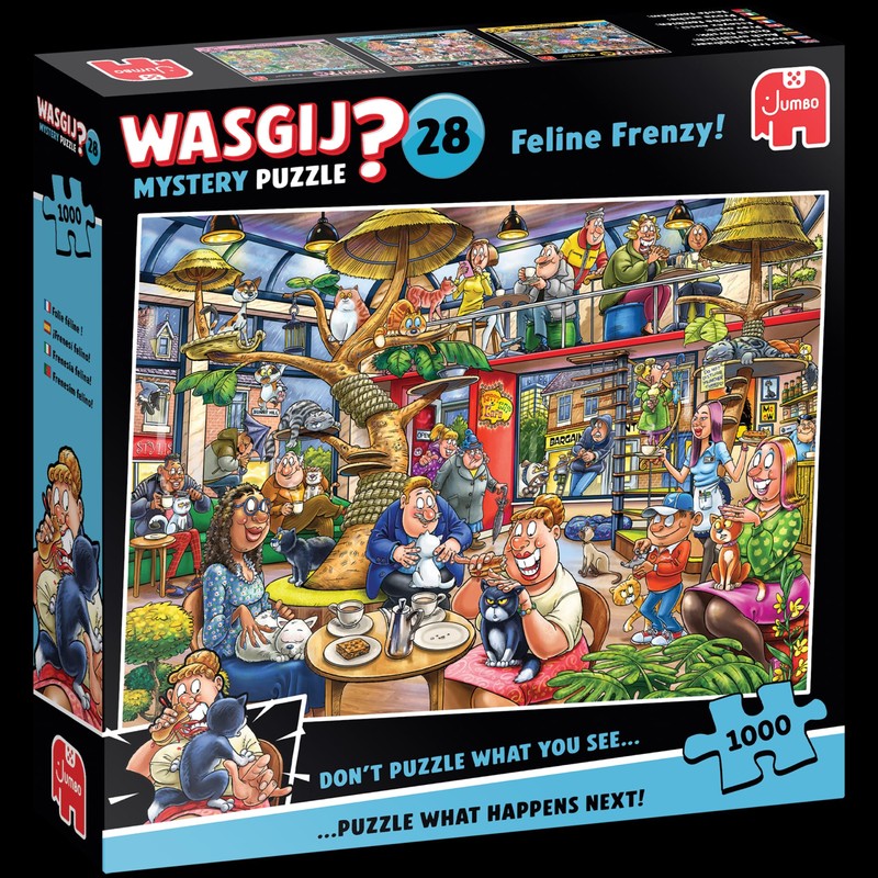 Wasgij Mystery 28 Feline Frenzy Jigsaw Puzzle 1000 Pieces